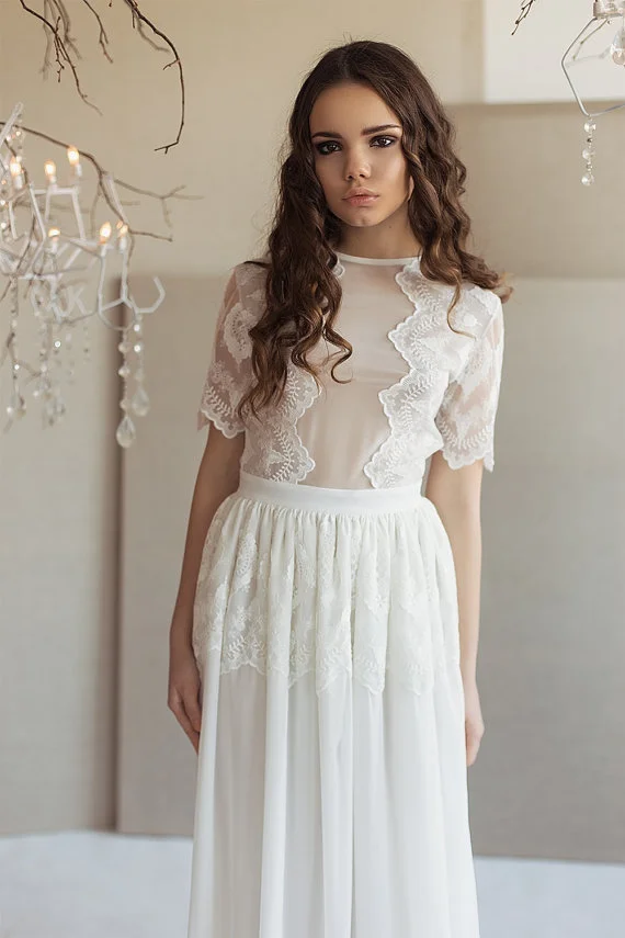 Bohemian wedding sales dress under 1000